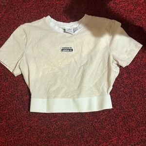 adidas cropped tee shirt